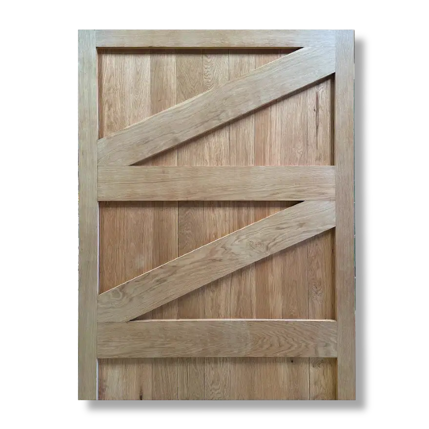 Handmade timber doors made by acorn to oak framing