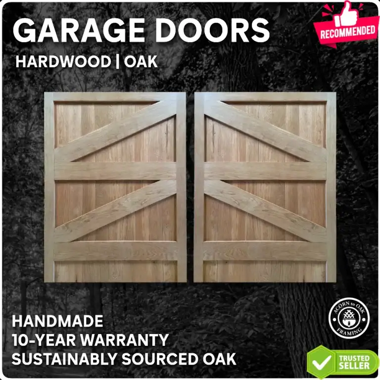 Oak garage doors