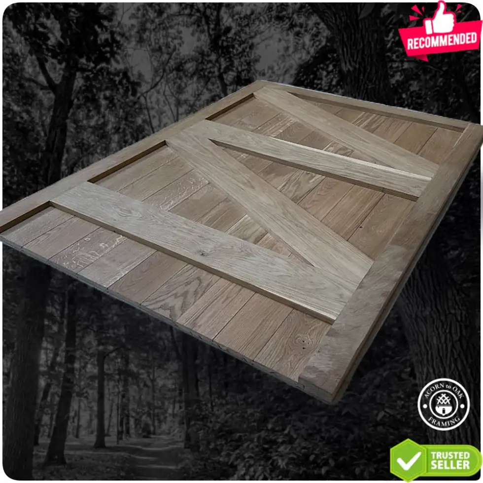 Oak Door Laying Down