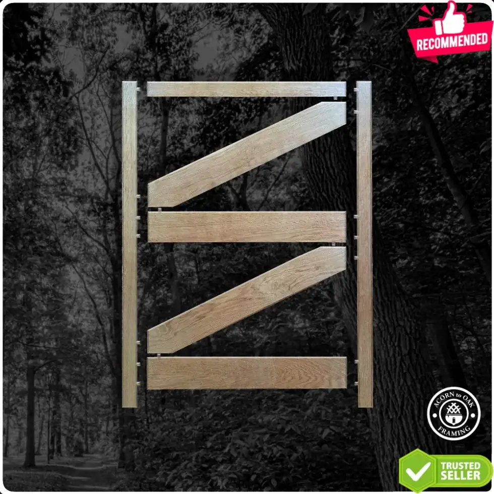 Oak Door Open exposing the way its made