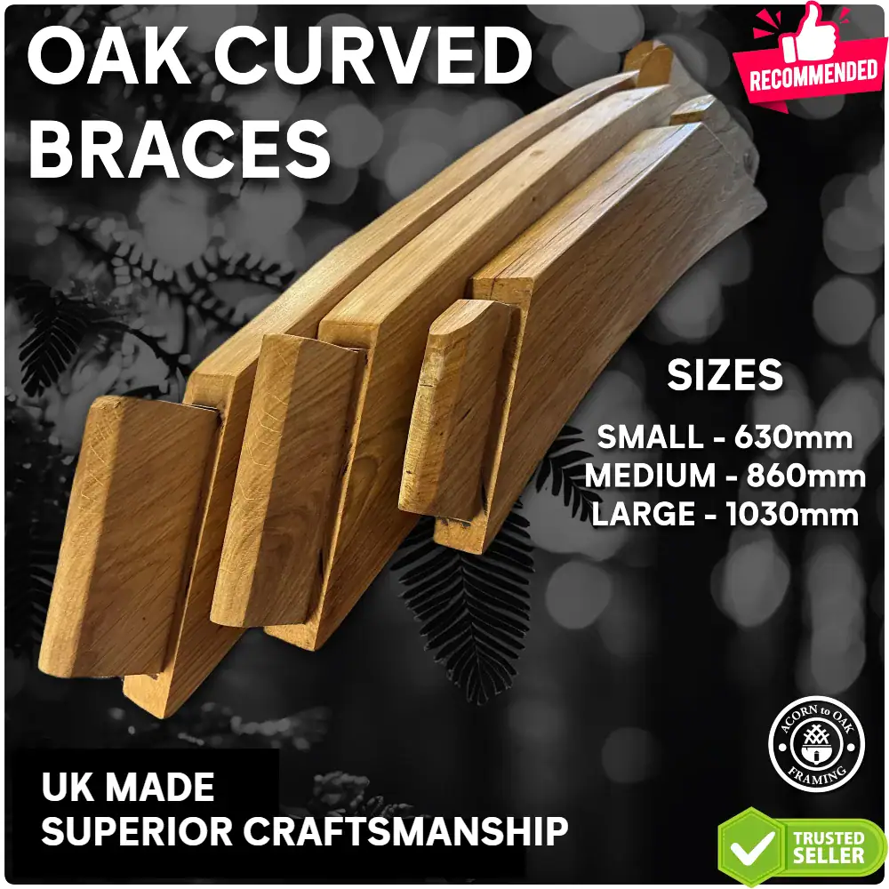 Oak Curved Wind Braces